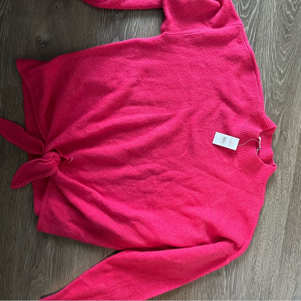 Loft hot pink sweater